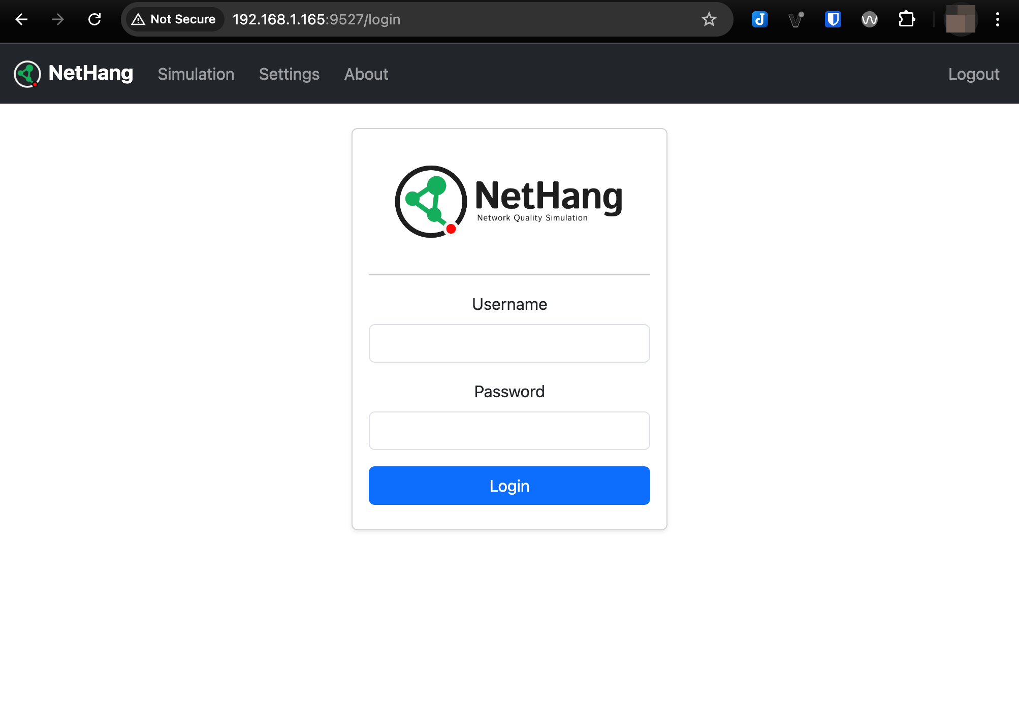 NetHang Login